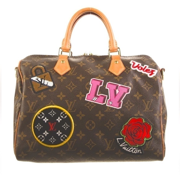 Louis Vuitton | Speedy Bandouliere 30 Multi-Color Monogram Patches Handbag - Picture 9 of 16